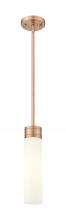  617-1S-AC-G617-11WH - Boreas - 1 Light - 3 inch - Antique Copper - Stem Hung - Mini Pendant