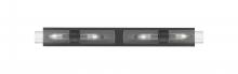  617S-4W-BK-G617-8SCL - Boreas - 4 Light - 39 inch - Matte Black - Bath Vanity Light