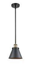 Innovations Lighting 916-1S-BAB-M13-BK - Appalachian - 1 Light - 7 inch - Black Antique Brass - Mini Pendant