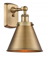  916-1W-BB-M13-BB - Appalachian - 1 Light - 7 inch - Brushed Brass - Sconce