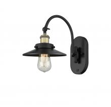  918-1W-BAB-M6 - Railroad - 1 Light - 8 inch - Black Antique Brass - Sconce