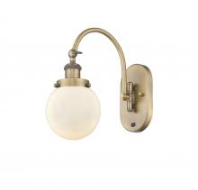  918-1W-BB-G201-6 - Beacon - 1 Light - 6 inch - Brushed Brass - Sconce