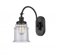  918-1W-BK-G184 - Canton - 1 Light - 7 inch - Matte Black - Sconce