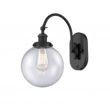  918-1W-BK-G204-8 - Beacon - 1 Light - 8 inch - Matte Black - Sconce