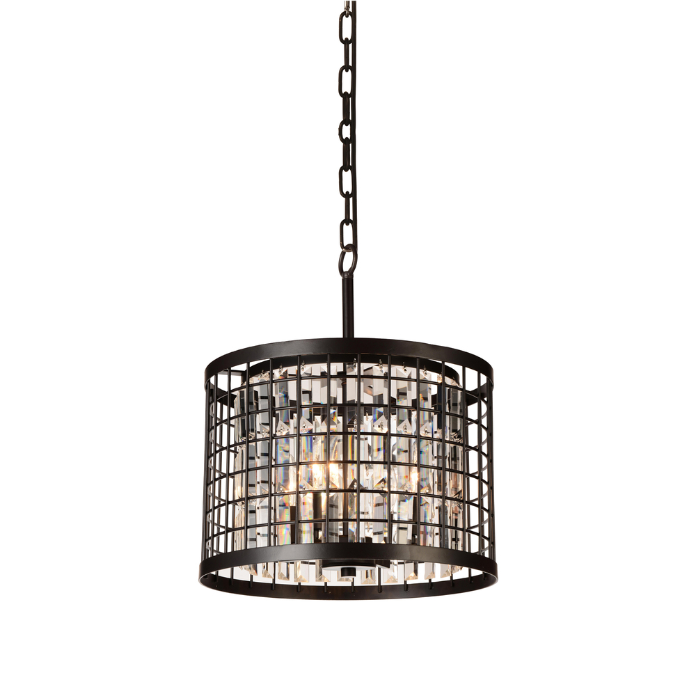 Meghna 4 Light Up Chandelier With Brown Finish