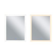 CWI Lighting 1233W30-36 - Abigail Rectangle Matte White LED 30 in. Mirror From our Abigail Collection