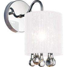 CWI Lighting 5006W5C-1 (W) - Water Drop 1 Light Bathroom Sconce With Chrome Finish