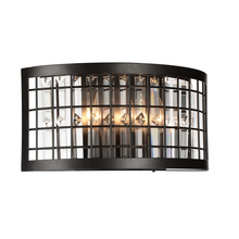 CWI Lighting 9697W16-3-192 - Meghna 3 Light Wall Sconce With Brown Finish