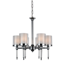 CWI Lighting 9851P22-6-601 - Maybelle  6 Light Candle Chandelier With Chrome Finish