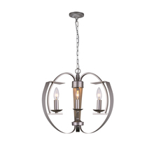 CWI Lighting 9950P16-3-221 - Verbena 3 Light Chandelier With Pewter Finish