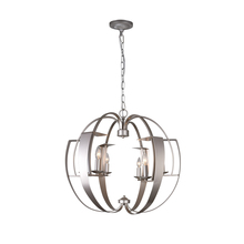 CWI Lighting 9950P26-6-221 - Verbena 6 Light Chandelier With Pewter Finish