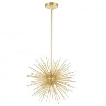  1034P16-6-620 - Savannah 6 Light Chandelier With Gold Leaf Finish