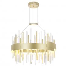  1245P20-602 - Millipede 20 in LED Satin Gold Chandelier