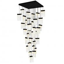  1587P36-33-101 - Lava Integrated LED Black Chandelier