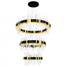  1592P32-3-612 - Aya LED Integrated Pearl Black Chandelier