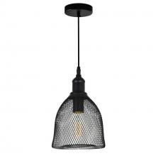  9638P7-1-101 - Drea 1 Light Down Mini Pendant With Black Finish