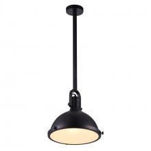  9760P12-1-101 - Strum 1 Light Down Pendant With Black Finish