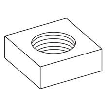 Eaton B-Line NUT,SQ 5/16 SS6 - MACHINE SQUARE NUT, 5/16-IN., STAINLESS STEEL 31