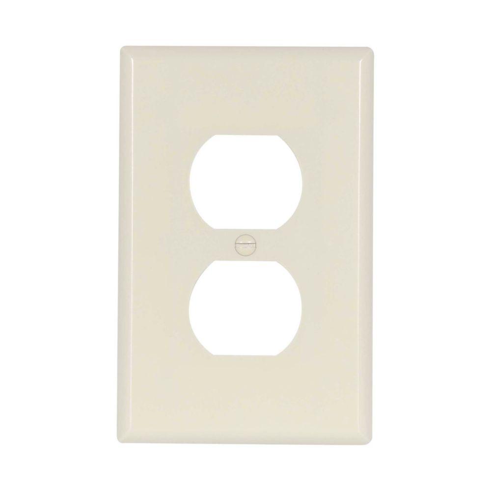 Wallplate 1G Dup Recp Thermoset Mid LA