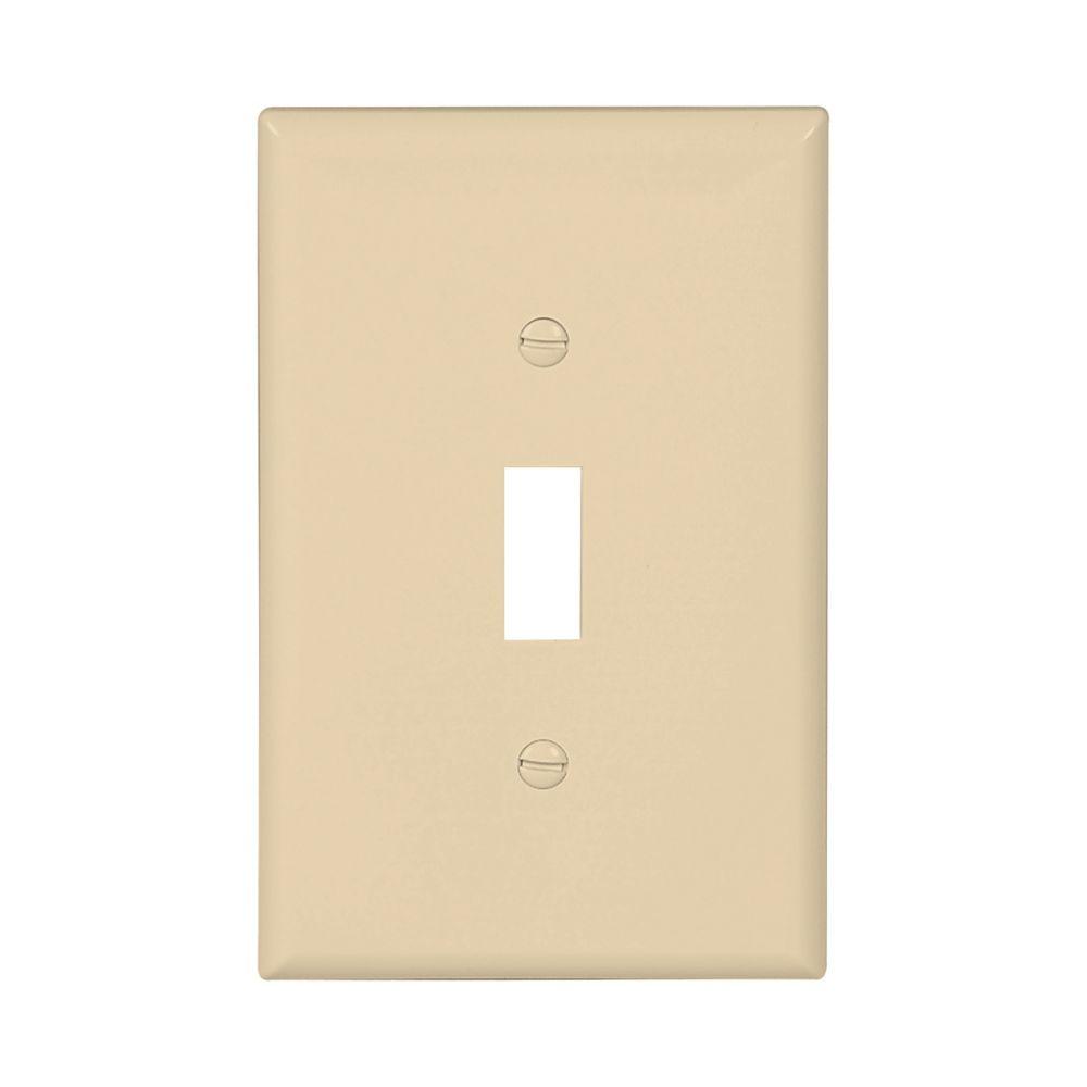 Wallplate 1G Toggle Poly Mid IV