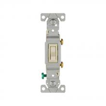 Eaton Wiring Devices 1301-7A - Switch Toggle SP 15A 120V Grd AL