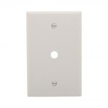 Eaton Wiring Devices 2028W-BOX - Wallplate 1G W/.375" Hole Thrmst Mid WH