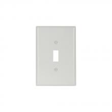 Eaton Wiring Devices 2144W-BOX - Wallplate 1G Toggle Thermoset Ovr WH