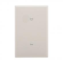 Eaton Wiring Devices PJ14W - Wallplate 1G Blank Strap Mount Mid WH