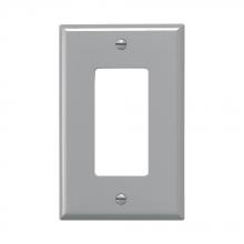Eaton Wiring Devices PJ26GY - Wallplate 1G Decorator Poly Mid GY