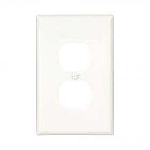 Eaton Wiring Devices PJ8W - Wallplate 1G Duplex Poly Mid WH