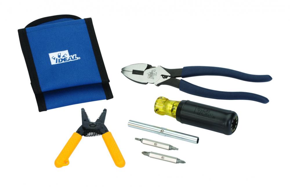 Tool Kit,Ideal,Electrician's,Consist Of 3: 3