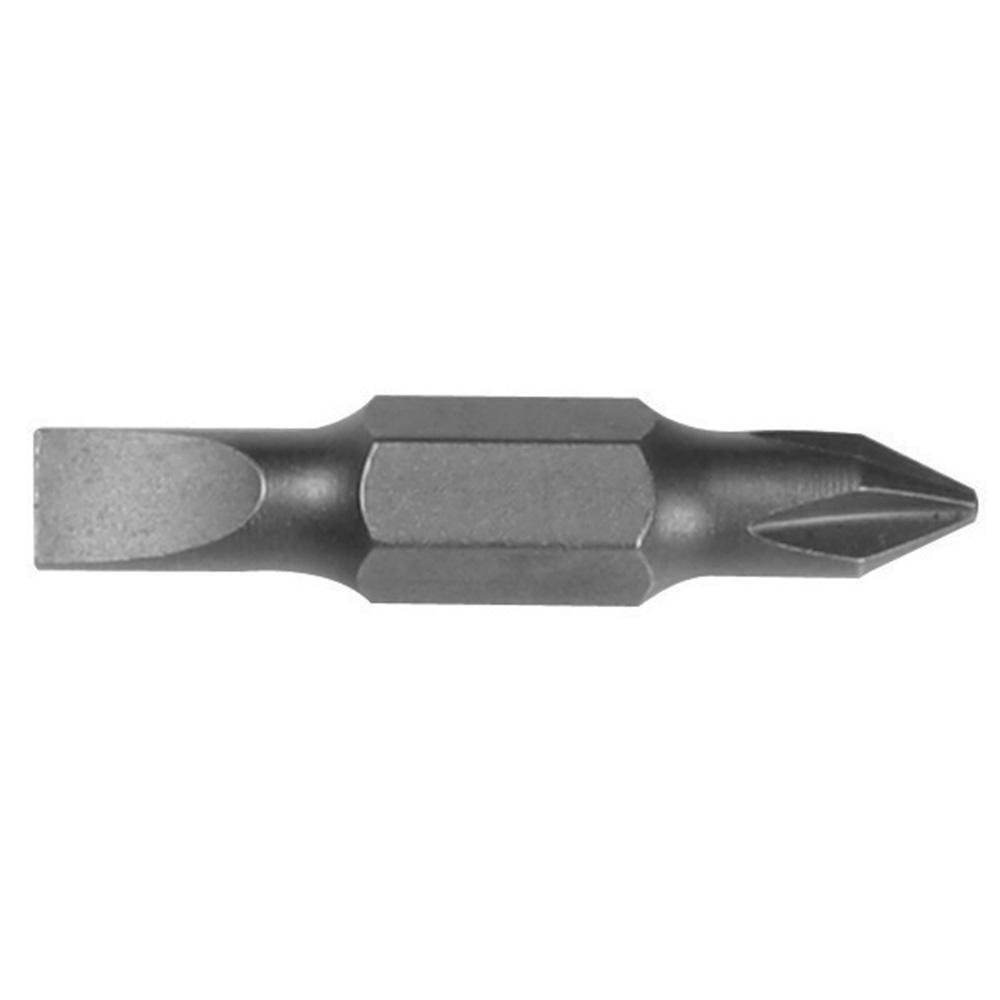 Bit #1 Phillips, 3/16" Slotted