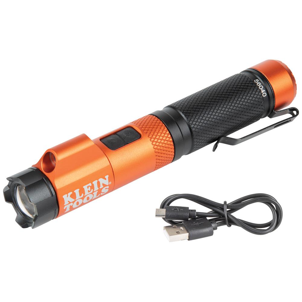 Rechargeable Flashlight with Laser
