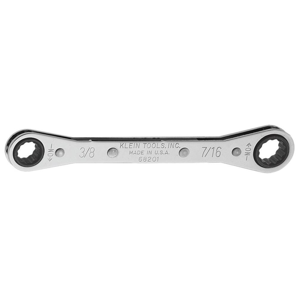 Ratcheting Box Wrench 3/8" x 7/16"