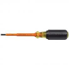 Klein Tools 601-4-INS - Screwdriver, Insulated 3/16" Cab 4"