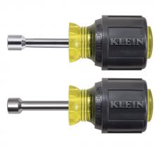 Klein Tools 610 - Nut Driver Set 1-1/2" Shafts 2 Pc