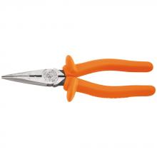 Klein Tools D203-8-INS - Long Nose Pliers, Insul, Cut, 8" L