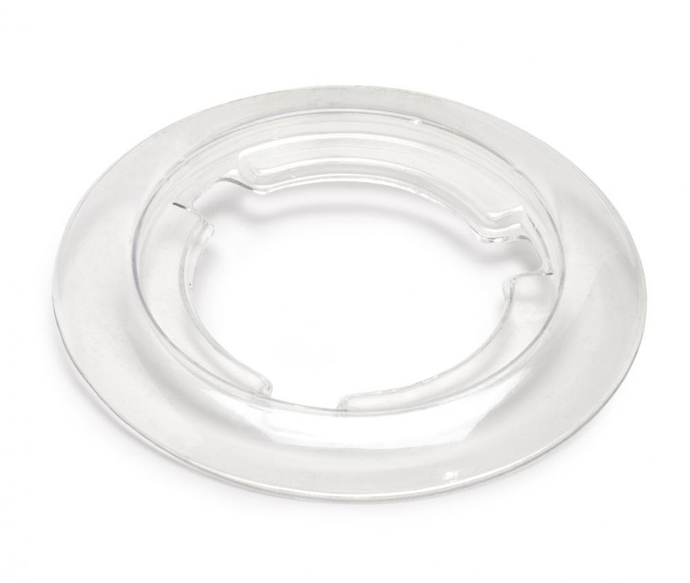 CLEAR PLASTIC FLANGE FOR 4" COVERS