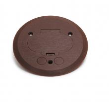 Lew Electric Fittings PFC-B - ROUND BROWN PLASTIC COVER