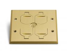 Lew Electric Fittings RRP-4-FPB - BRASS FLIP PLATE FOR PB2