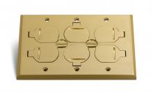 Lew Electric Fittings RRP-6-FPB - BRASS FLIP PLATE FOR PB3