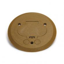 Lew Electric Fittings PFC-G - ROUND GOLD PLASTIC COVER