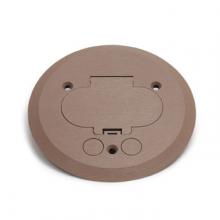 Lew Electric Fittings PFC-T - ROUND TAN PLASTIC COVER