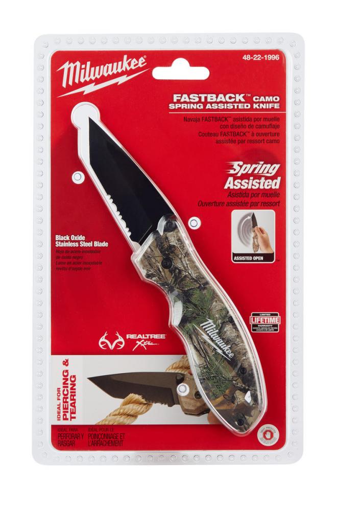 FASTBACK ™  Camo Spring Assisted Knife