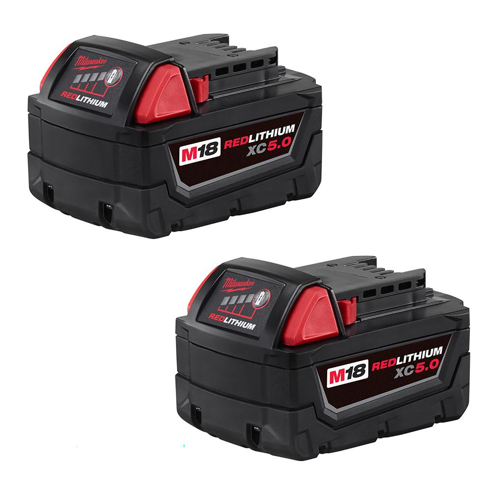 M18™ 5.0Ah Battery Pack (2 Piece)