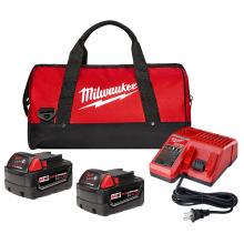 Milwaukee Electric Tool 48-59-1840P - Charger w/2 M18 XC4.0 Batteries
