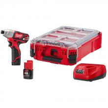 Milwaukee Electric Tool 2462-22PO - 1/4 in. Hex Impact Driver Kit