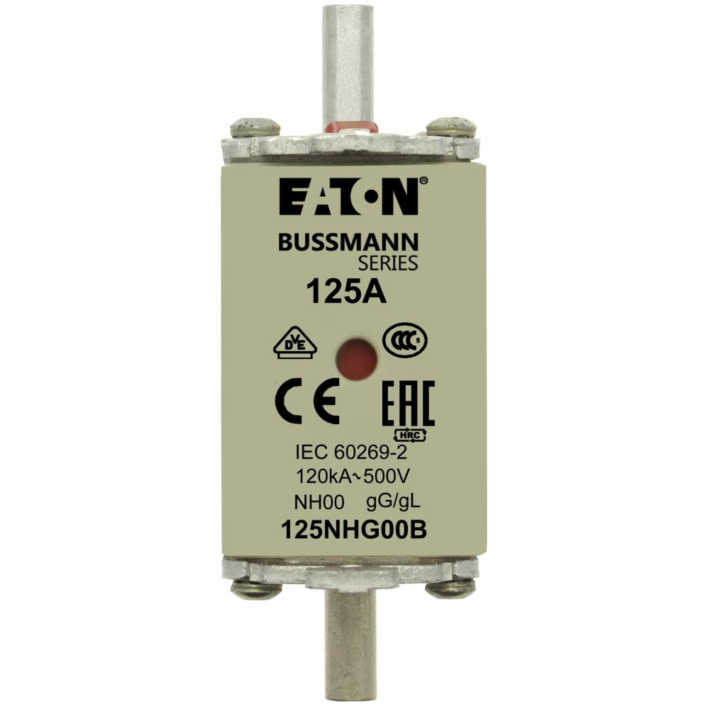 NH FUSE 125A 500V GL/GG SIZE 00 DUAL IN