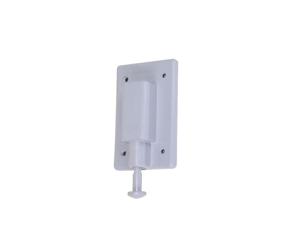 PVC WP SING. GANG COV. PLUNGER STYLE SWITCH KRAL