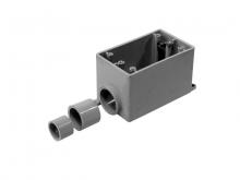 Multi Fittings Corp 077847 - PVC FDS SING. GANG BOX DEEP WITHOUT INSERTS SCEP